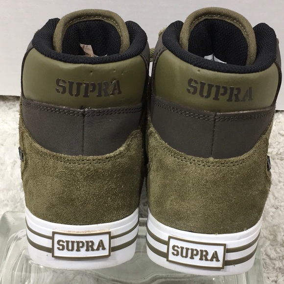 Supra Shoes - Supra green suede high top sneakers